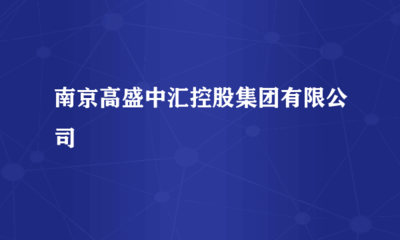 南京高盛中汇控股集团
